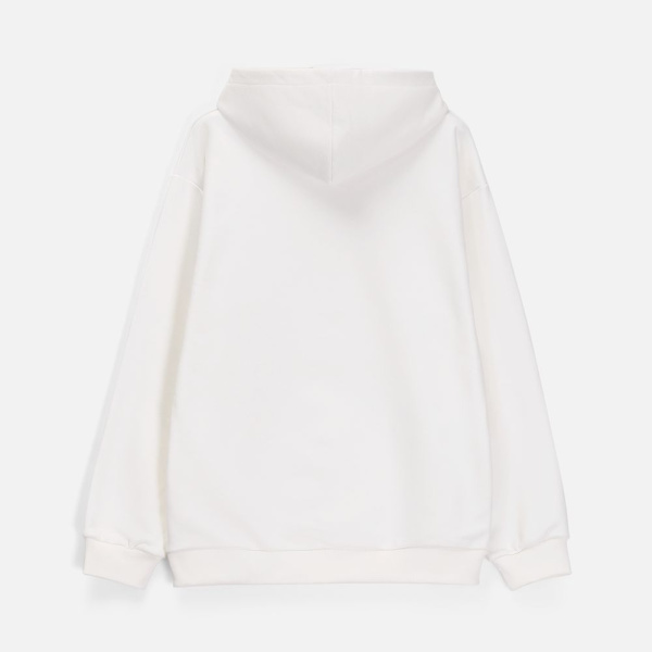 Худи унисекс оверсайз Songo, молочно-белое, XS–4XL