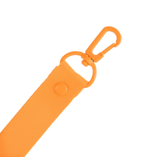 Застежка-карабин Snap Hook, M, оранжевый неон, 2,5х4 см