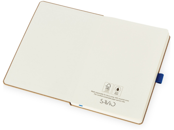 Блокнот А5 в твердой обложке «Sevilia Hard», Цвет крафтовый/синий