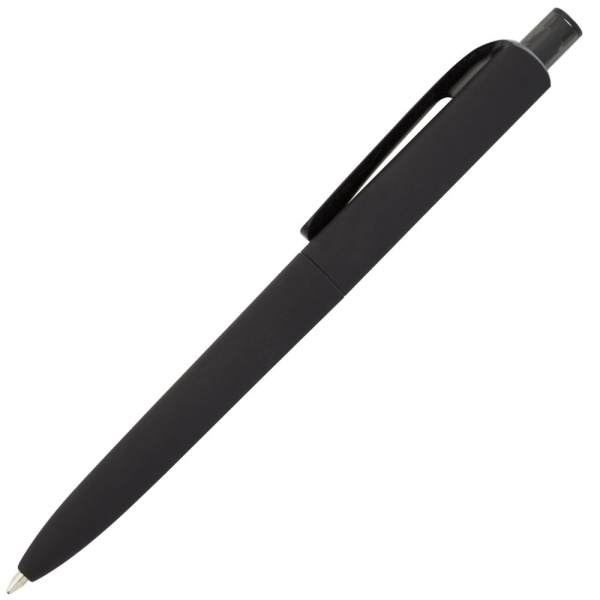 Ручка шариковая Prodir DS8 PRR-T Soft Touch, черная, 14х1,1 см