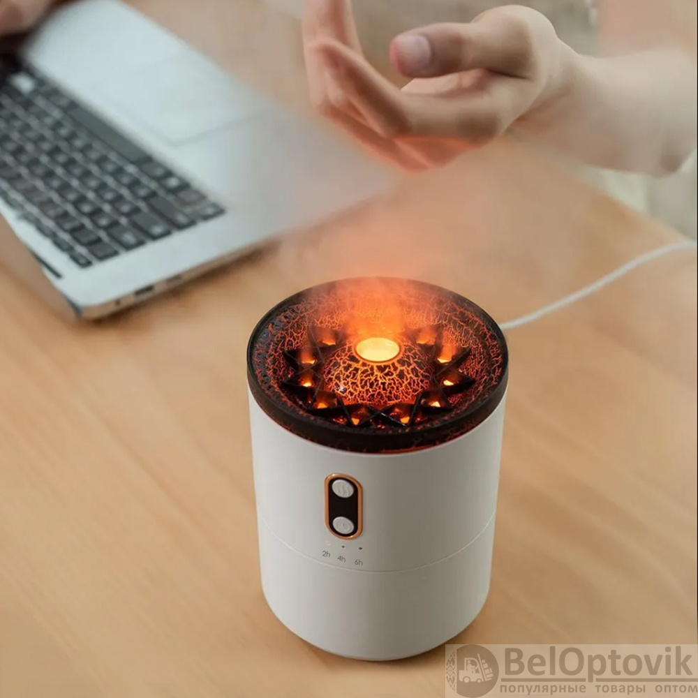 Светодиодный USB увлажнитель Volcano, белый