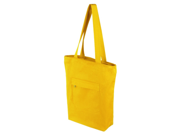 Сумка на молнии «Zipper» из хлопка 280 г/м2, Цвет желтый