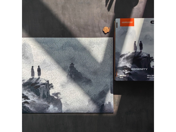 Деревянный пазл «Serenity», Цвет черно-белый
