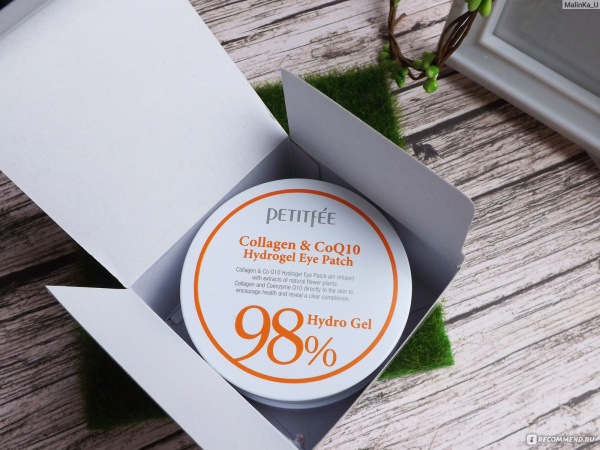 Гидрогелевые патчи для век с морским коллагеном и коэнзимом Q10 Collagen & CoQ10 Hydrogel Eye Patch 