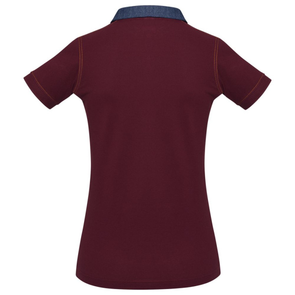 Рубашка поло женская DNM Forward бордовая, S–XL