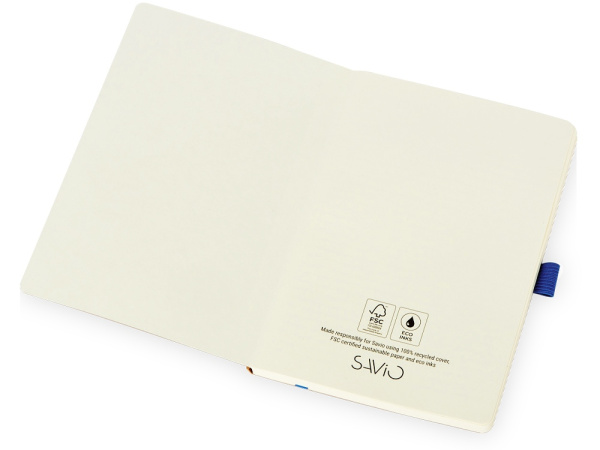 Блокнот А5 в гибкой обложке «Sevilia Soft», Цвет крафтовый/синий