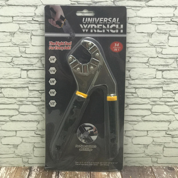 Универсальный гаечный ключ Universal Wrench 14в1 (3/4", 11/16", 5/8", 9/16", 1/2")