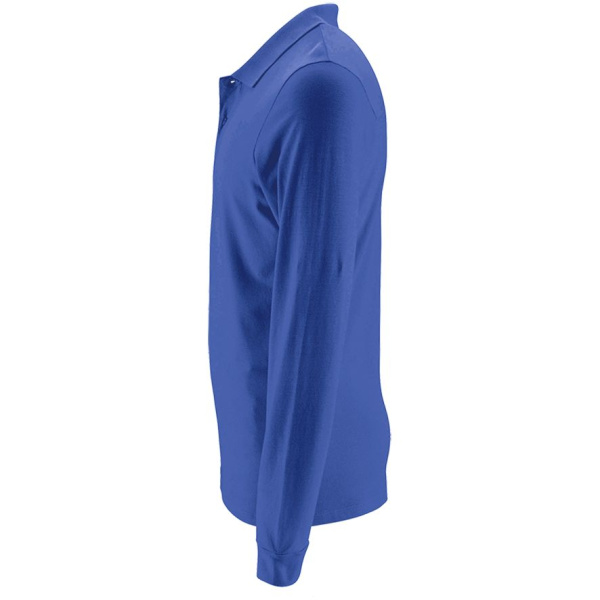 Рубашка поло мужская с длинным рукавом Perfect LSL Men, ярко-синяя, S–3XL