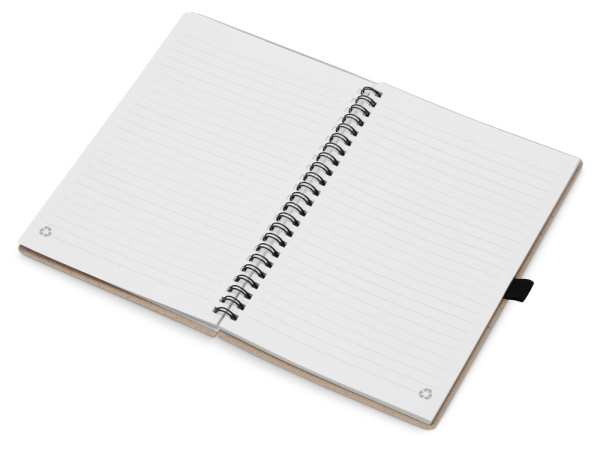 Блокнот А5 «Toledo M» с обложкой из пшеницы и пластика, Размер A5, Цвет бежевый