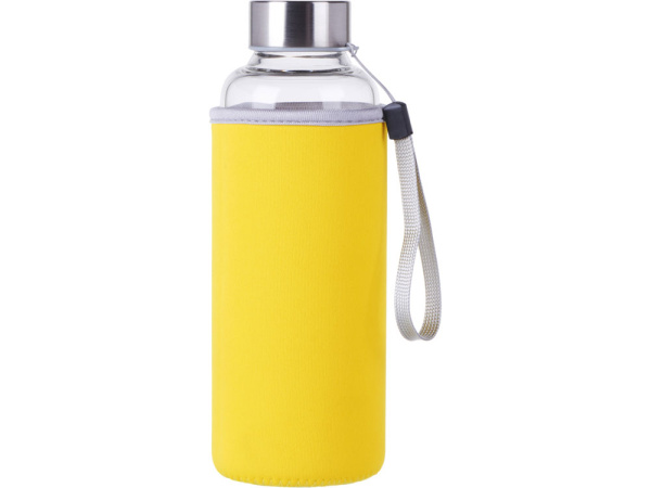 Бутылка для воды «Pure» c чехлом, Цвет прозрачный, желтый
