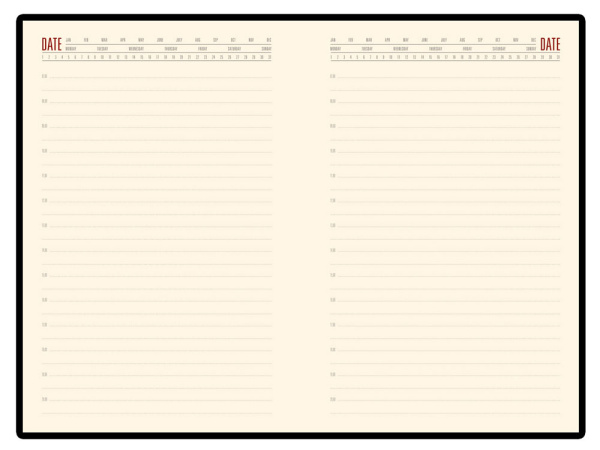 Ежедневник недатированный А5 «London», Цвет серый