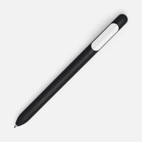 Ручка шариковая Swiper Soft Touch, черная с белым, 14,3x1,0 см