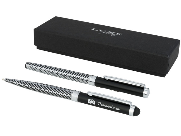 Подарочный набор ручек «Empire», Цвет серебристый/черный