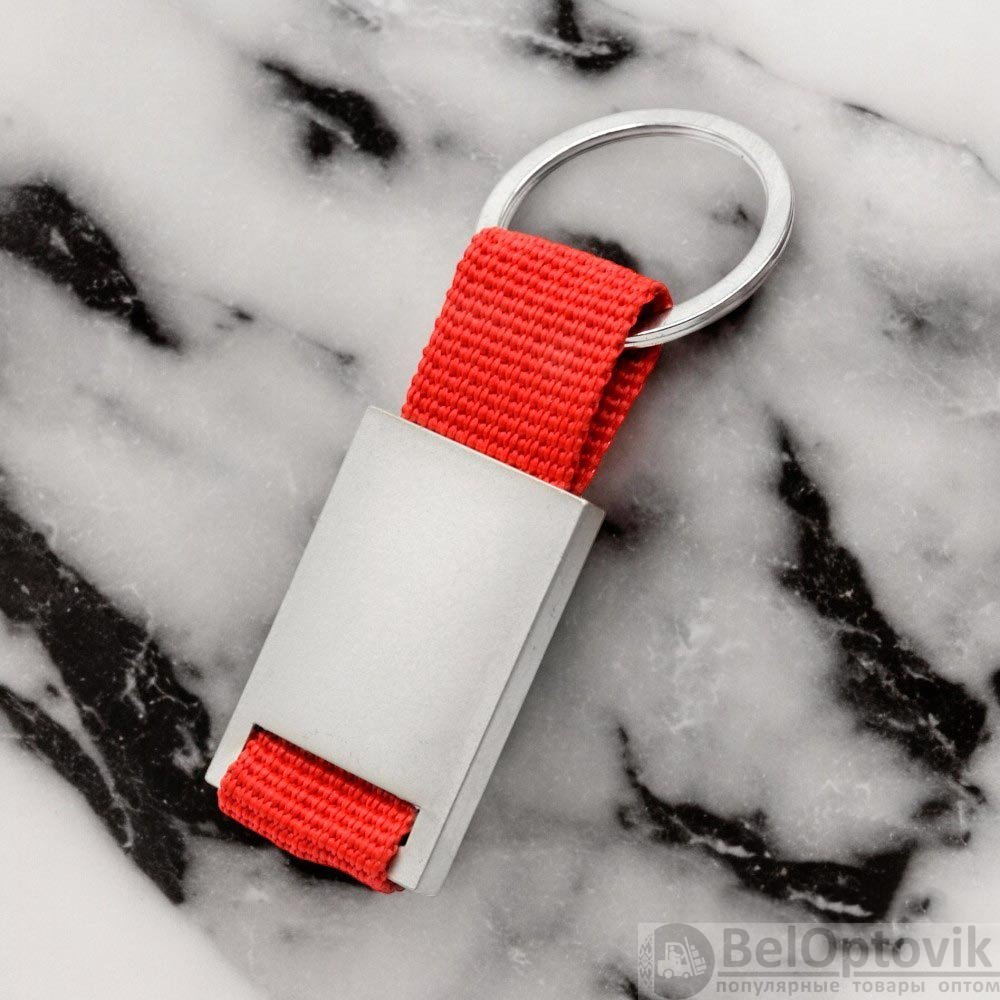 Брелок текстильный с алюминиеовй вставкой Typpo