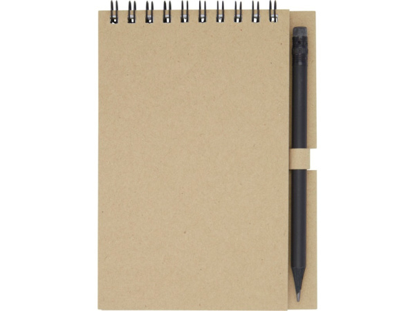 Блокнот A6 «Luciano Eco» с карандашом, Размер A6, Цвет натуральный