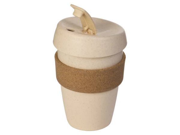 Стакан из пшеничного волокна с двойными стенками «Pino», Цвет натуральный, коричневый