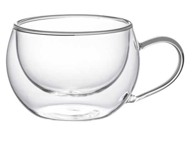 Чашка с двойными стенками «Floral», Цвет прозрачный