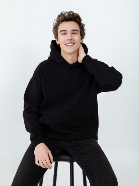 Худи Kulonga Oversize, черное, XS–XXL