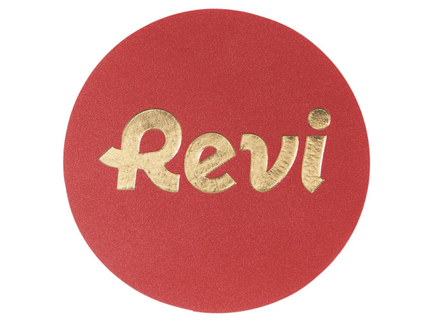 Патч «Круг», nubuk, Цвет красный