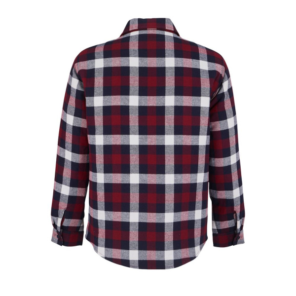 Куртка-рубашка оверсайз унисекс Noah, бордовая, XS–4XL (0–3)