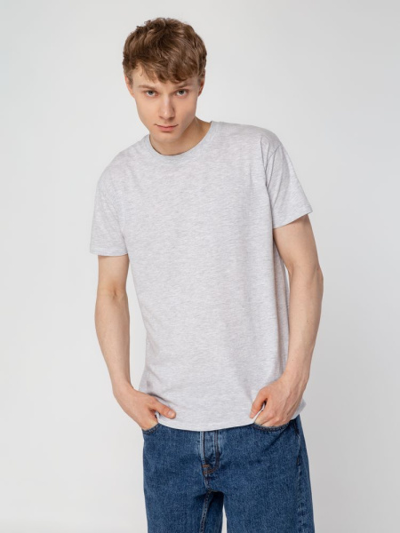 Футболка унисекс Regent 150, светло-серый меланж, XXS–3XL