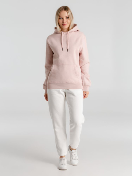 Толстовка с капюшоном унисекс King, розовая, XS–3XL