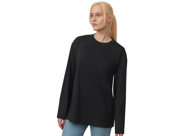 Лонгслив оверсайз «Berlin» унисекс, Размер XL-2XL, Цвет черный