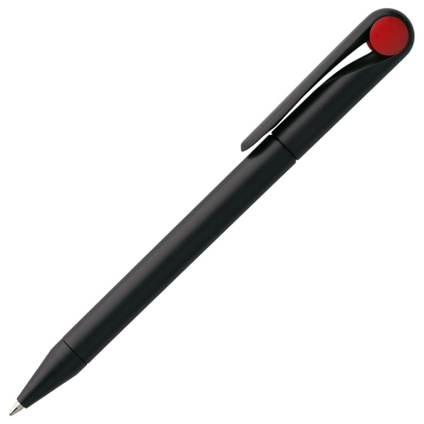Ручка шариковая Prodir DS1 TMM Dot, черная с красным, 14х1,1 см