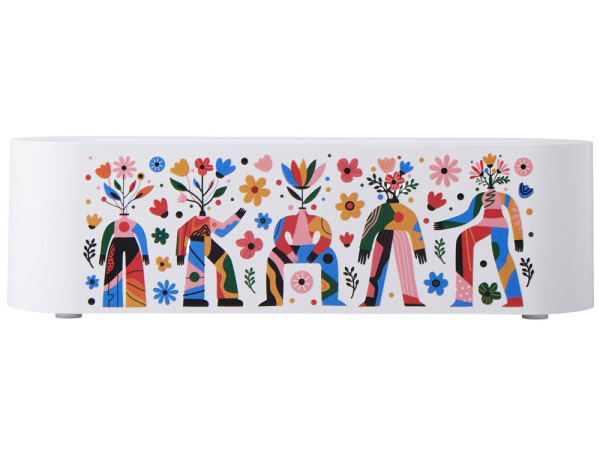 Увлажнитель с эффектом пламени «Flame» с УФ-печатью DTF, Цвет белый