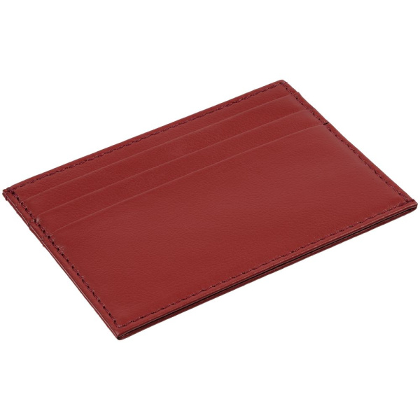 Чехол для карточек Top, красный, 10,4х8 см