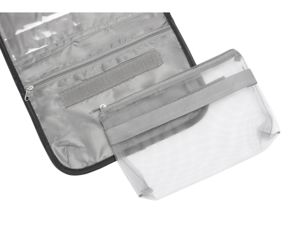 Несессер для путешествий со съемной косметичкой «Flat», Цвет черный