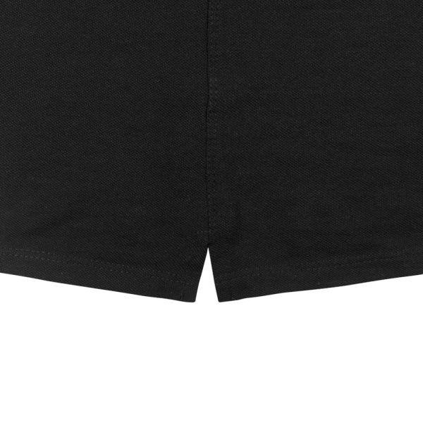 Рубашка поло женская Heavymill черная, S–XL