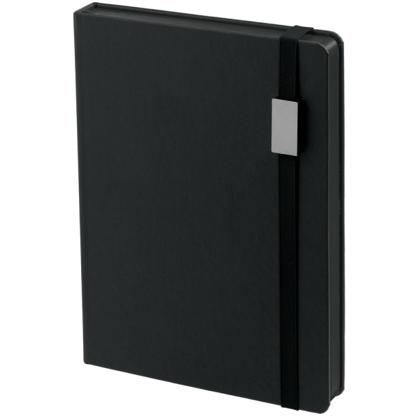 Ежедневник New Factor Metal, черный, 15х20,8х2 см