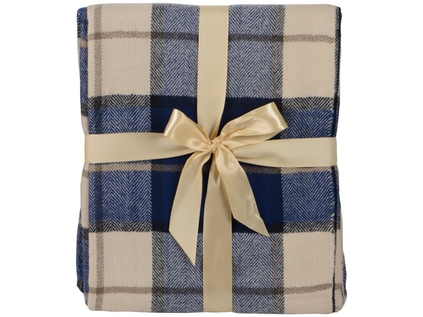 Плед акриловый «Tartan», Цвет синий