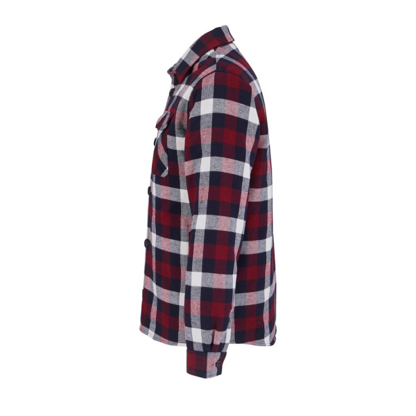 Куртка-рубашка оверсайз унисекс Noah, бордовая, XS–4XL (0–3)