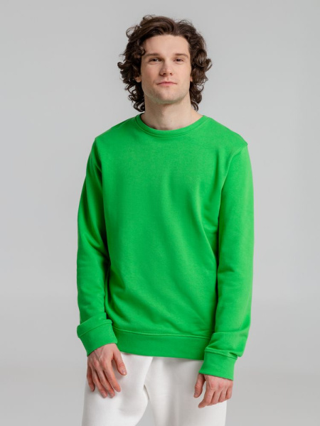 Свитшот унисекс BNC Inspire (Organic), зеленый, XS–3XL
