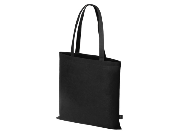 Сумка-шоппер Reviver из нетканого переработанного материала RPET, Цвет черный