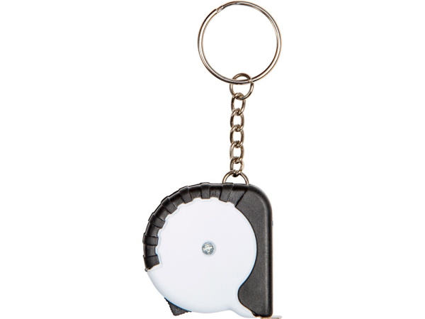 Рулетка-брелок «Habana», 1м, Цвет белый