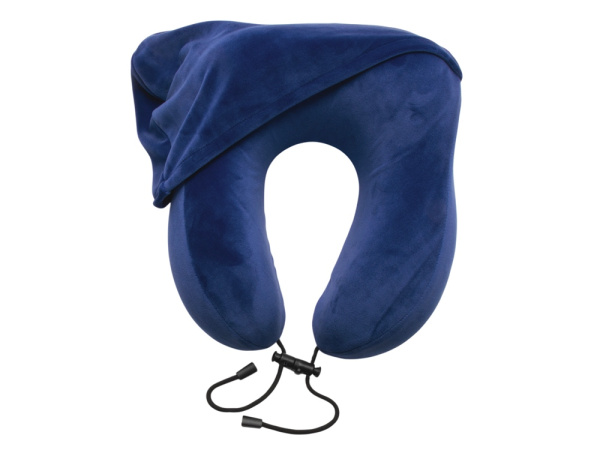 Подушка с эффектом памяти, с капюшоном «Dream Hood», Цвет синий