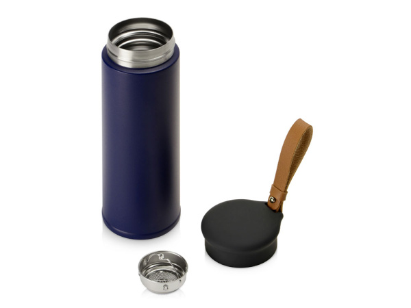 Вакуумный термос «Engage», 450 мл, Цвет темно-синий, черный, коричневый