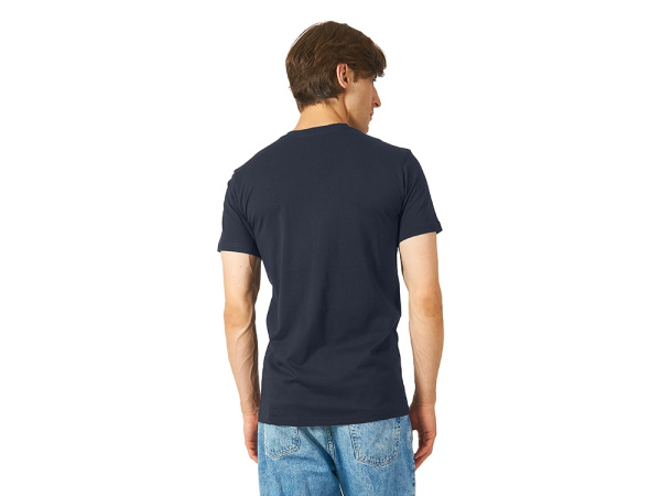 Футболка "Heavy Super Club" мужская с V-образным вырезом, Размер S, Цвет темно-синий