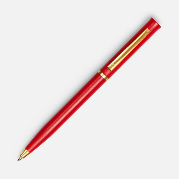 Ручка шариковая Euro Gold, красная, 13,3х0,8