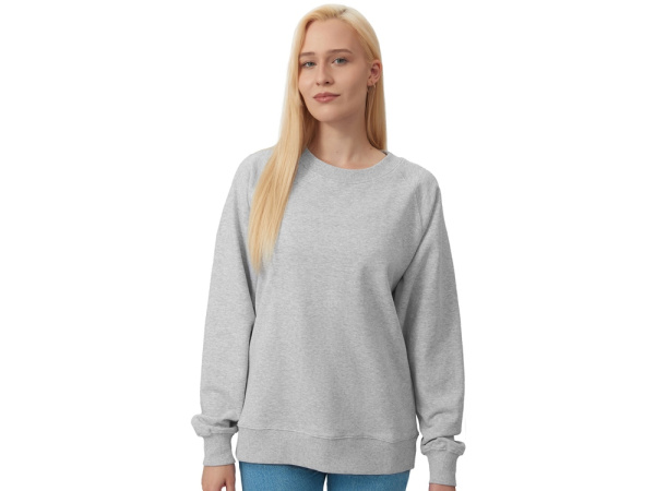 Свитшот оверсайз с рукавом реглан «Belgrade», унисекс, Размер XL, Цвет серый меланж