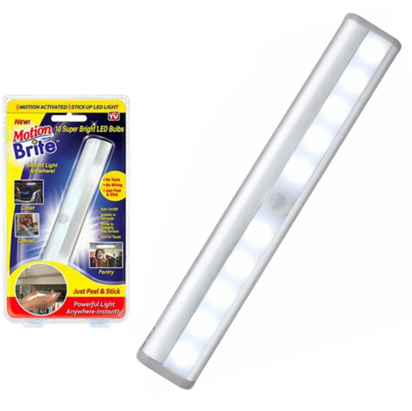 Светодиодный светильник Motion Brite 10 LED c датчиком движения