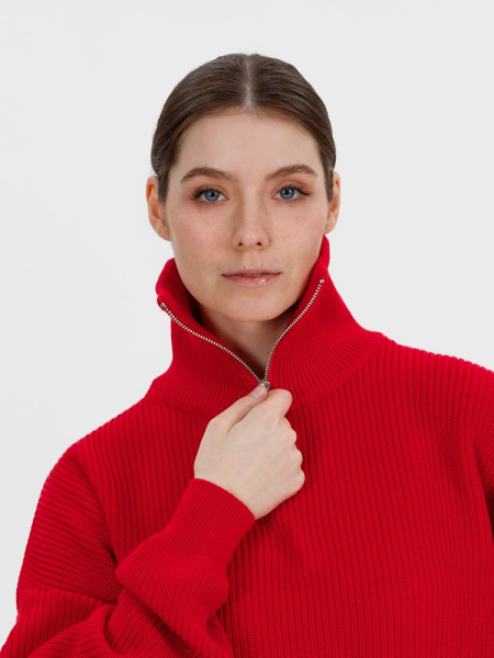 Джемпер Siluetti Birne, красный, S/M, L/XL