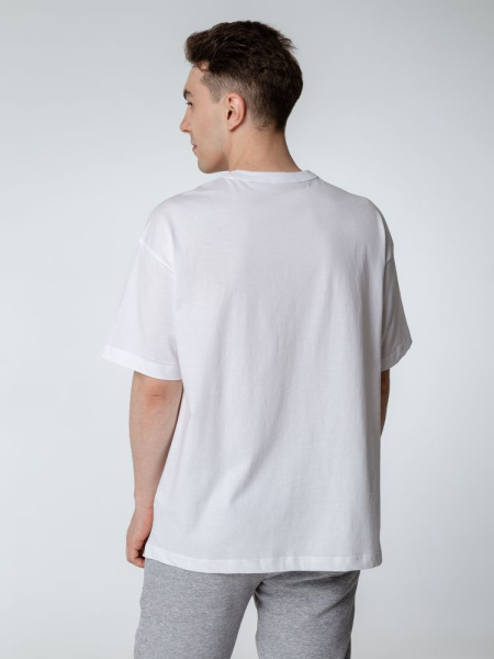 Футболка оверсайз мужская Boxy Men, белая, S–XXL