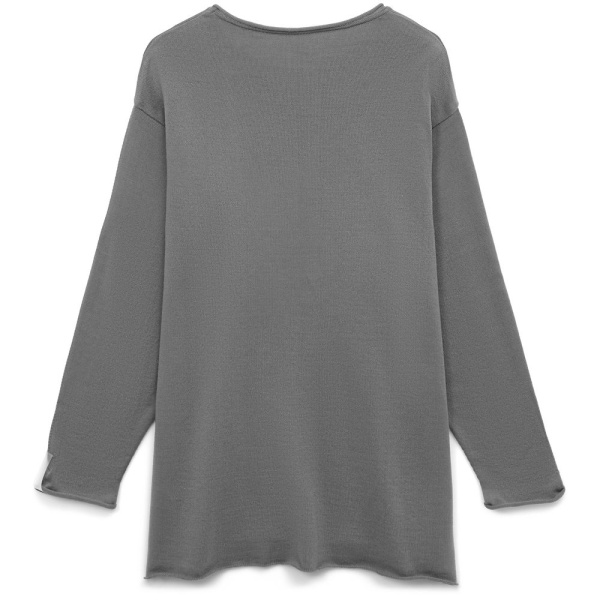 Лонгслив унисекс Siluetti Fuori, серый, S/M, L/XL