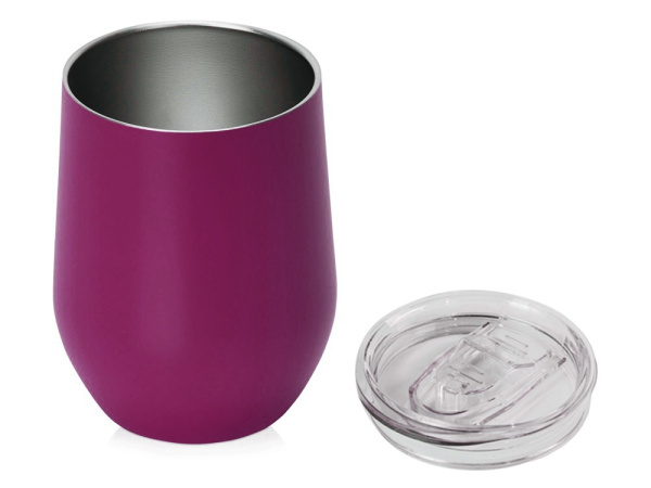Вакуумная термокружка «Sense», непротекаемая крышка, крафтовая упаковка, Цвет винный
