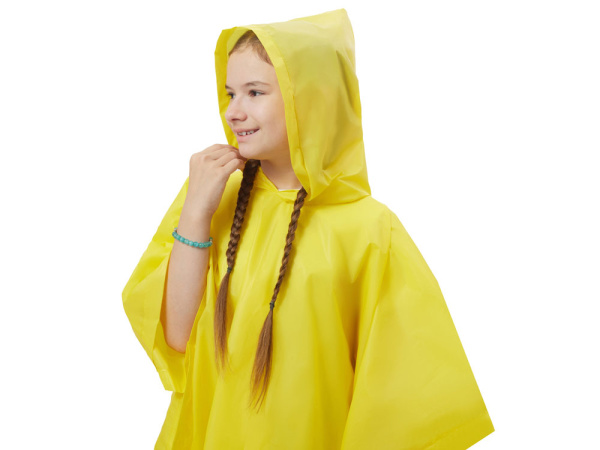 Пончо «Hawaii» c чехлом детский, Размер 8-14, Цвет желтый