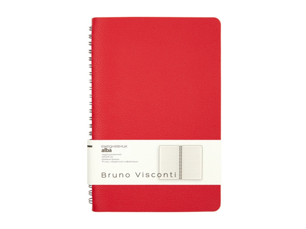 Ежедневник недатированный А5 «Alba», Цвет красный
